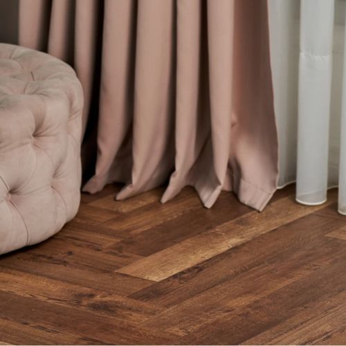 Кварц виниловый ламинат Vinilam Parquet Herringbone IS11177 Паркет Версальский