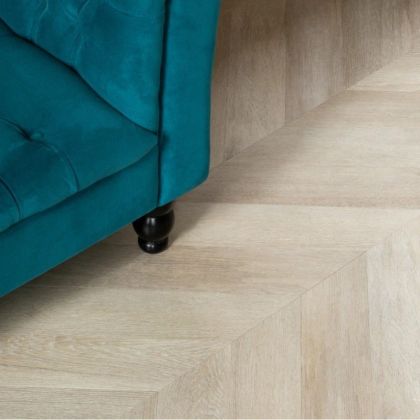 Кварц виниловый ламинат Vinilam Parquet Chevron Glue RI4445118CL4 Шеврон Сезар клеевой - Фото 4