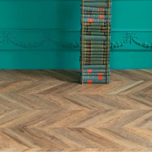 Кварц виниловый ламинат Vinilam Parquet Chevron RI153610CL4 Шеврон Нормандия