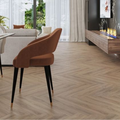 Кварц виниловый ламинат Vinilam Parquet Herringbone Glue GD11355 Паркет Монпелье клеевой - Фото 4