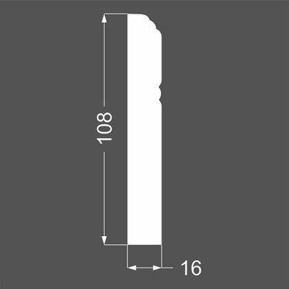 Плинтус Ликорн МДФ Грунтованный Р 7.108.16 - Фото 2