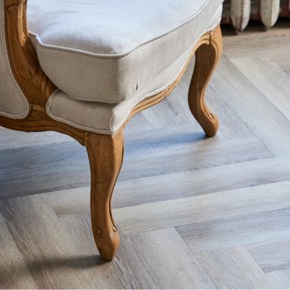 Кварц виниловый ламинат Vinilam Parquet Herringbone Glue GD11122 Паркет Эрмитаж клеевой - Фото 4