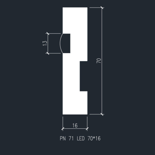 Плинтус Evrowood Evrowood PN 021 led