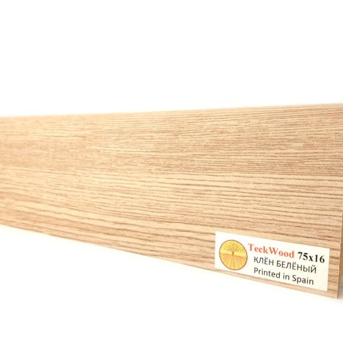 Плинтус TeckWood Цветной Клен беленый (White Maple)