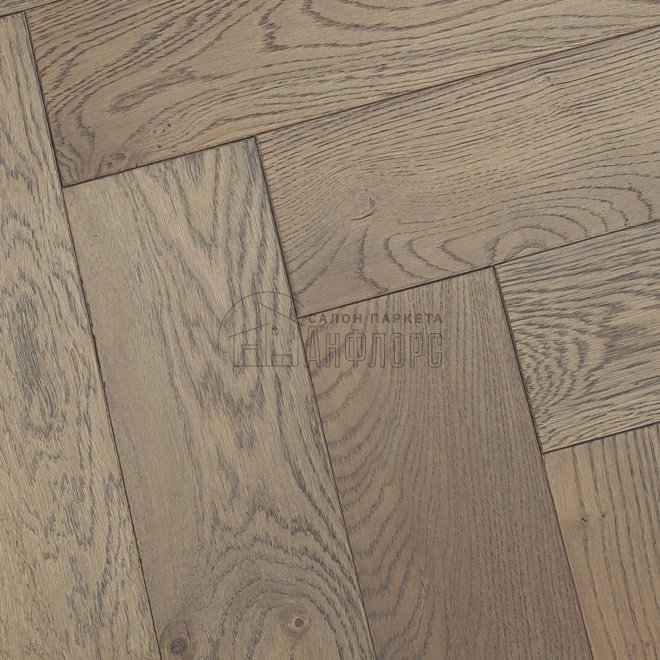 Паркет ёлка Brinel Английская ёлка Дуб Level Дуб Level 15х100х600 Прайм - фото 1