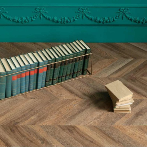 Кварц виниловый ламинат Vinilam Parquet Chevron RI153610CL4 Шеврон Нормандия