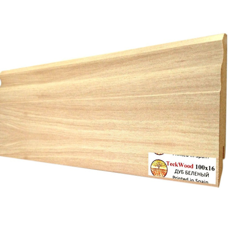 Плинтус TeckWood Цветной Дуб беленый (White Oak)