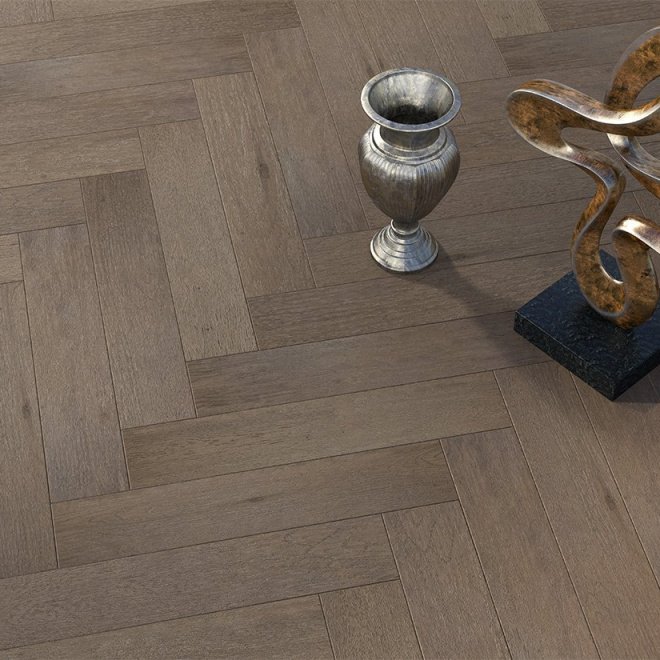 Паркет ёлка Gran Parte Венгерская ёлка 004 Мокка Мокка 15х150х600	 - фото 2