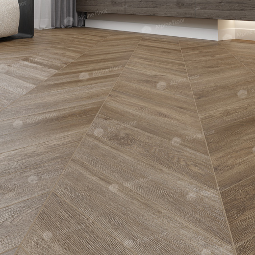 Кварц виниловый ламинат Alpine Floor Chevron Alpine LVT ECO 20-5 Макадамия