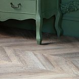 Кварц виниловый ламинат Vinilam Parquet Chevron Glue RI153616CL4 Шеврон Шампань клеевой - 2