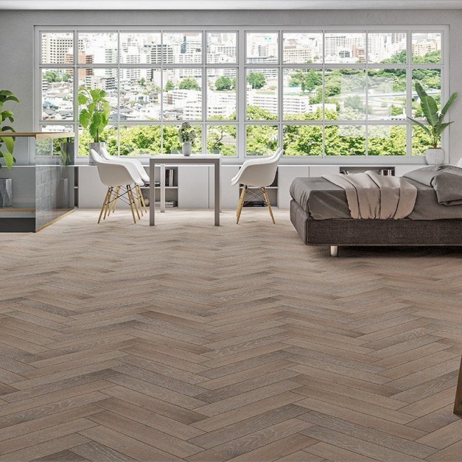 Паркет ёлка Gran Parte Венгерская ёлка 016 Парма Парма 15х150х600 - фото 4