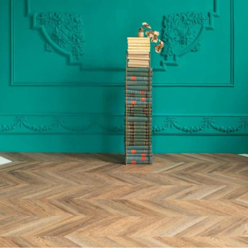 Кварц виниловый ламинат Vinilam Parquet Chevron RI153610CL4 Шеврон Нормандия