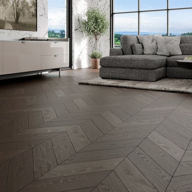 Паркет ёлка Gran Parte Французская ёлка 033 Феличе Феличе 15х110х460 - фото 3