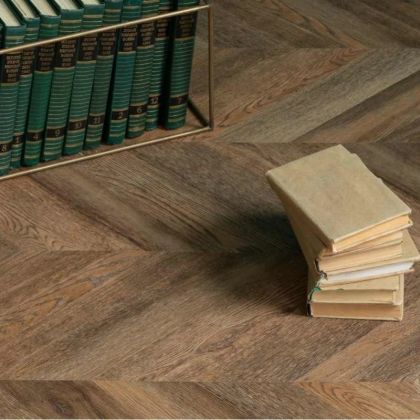 Кварц виниловый ламинат Vinilam Parquet Chevron Glue RI153610CL4 Шеврон Нормандия клеевой - Фото 3