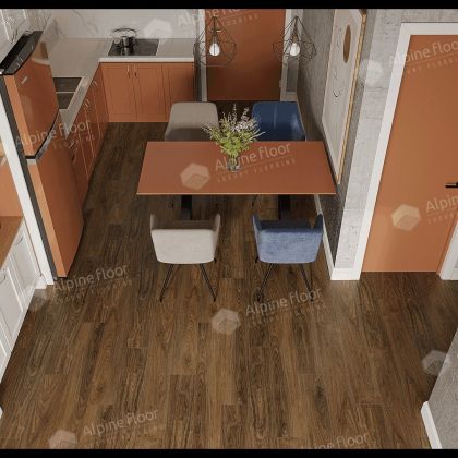 Кварц виниловый ламинат Alpine Floor NUT ECO 22-1 MC Орех Ногуэра Классик - Фото 4