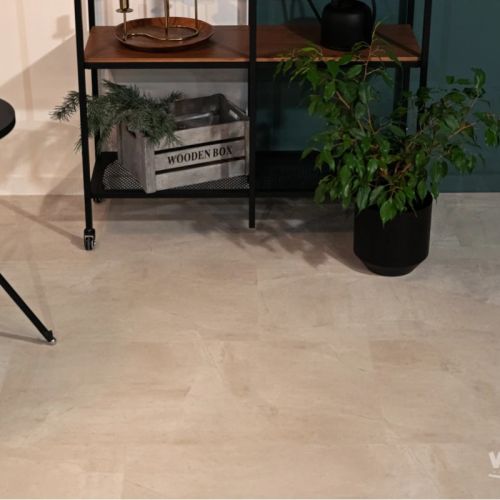 Кварц виниловый ламинат Vinilam Ceramo Stone Glue 71615 Бетон Белый клеевой