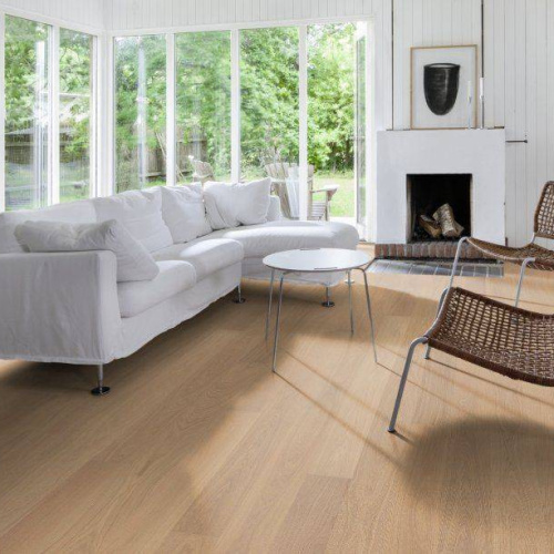 Паркетная доска Upofloor Ambient Oak 4 Grand 138 Brushed White Oiled