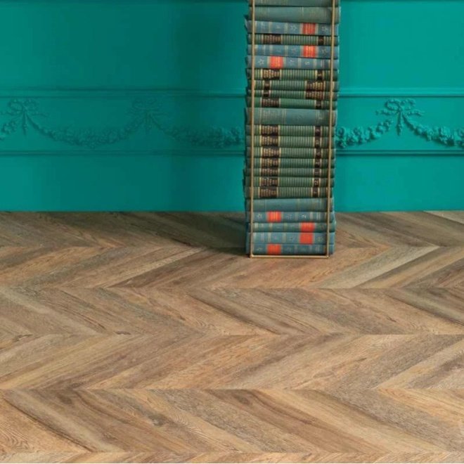 Кварц виниловый ламинат Vinilam Parquet Chevron Glue RI153610CL4 Шеврон Нормандия клеевой - фото 8