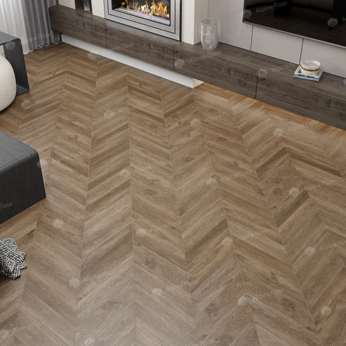 Кварц виниловый ламинат Alpine Floor Chevron Alpine LVT ECO 20-5 Макадамия