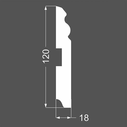 Плинтус Ликорн МДФ Грунтованный Р 5.120.18