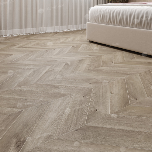 Кварц виниловый ламинат Alpine Floor Chevron Alpine LVT ECO 20-3 Дуб Натуральный Отбеленный