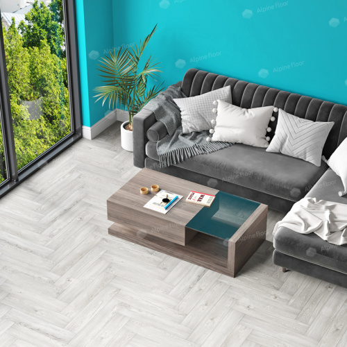 Кварц виниловый ламинат Alpine Floor Parquet LVT ЕСО 16-11 Снежный