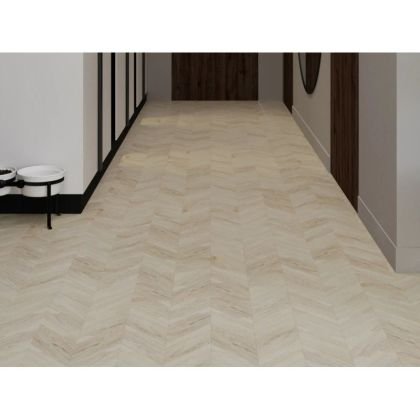 Кварц виниловый ламинат Vinilam Parquet Chevron Glue RI4777CL7 Шеврон Бриссак клеевой - Фото 1