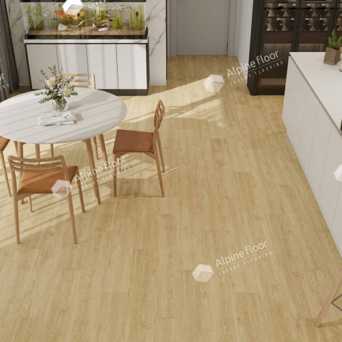 Кварц виниловый ламинат Alpine Floor Easy Line LVT ЕСО 3-23 Дуб Кремовый