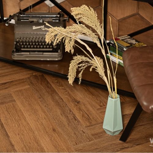 Кварц виниловый ламинат Vinilam Parquet Herringbone IS11210 Паркет Де Вилль