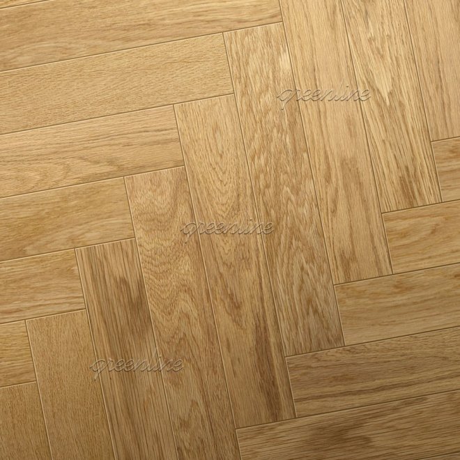 Инженерная доска Greenline Ёлка Smart Herringbone 628 Дуб Кристалл - фото 1