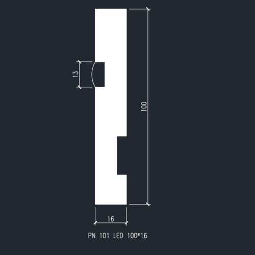 Плинтус Evrowood Evrowood PN 101 led