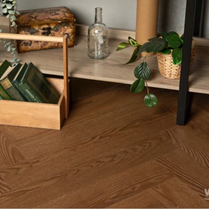 Кварц виниловый ламинат Vinilam Parquet Herringbone Glue GD11200 Паркет Винсент клеевой - Фото 4